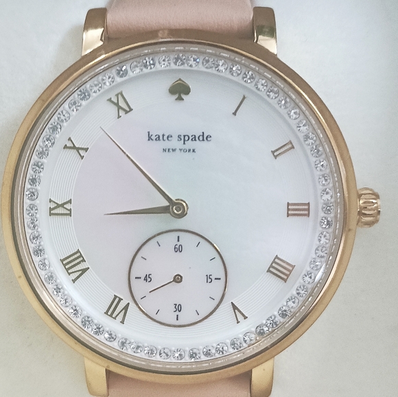 Authentic Kate Spade Gold-Tone And Vachetta Leather Monterey Watch - Picture 3 of 15